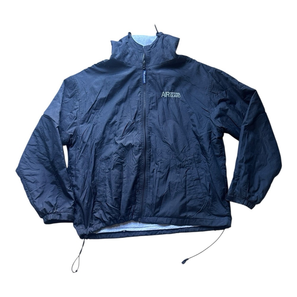 US Air National Guard ANG Mens XL‎ Full Zip Lined Jacket Logo Port Authority